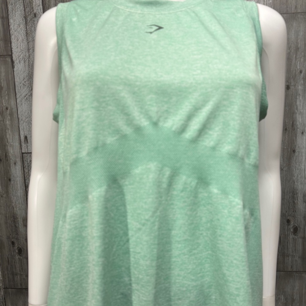 Gymshark Green Muscle Tank [T9] - Picture 3 of 5